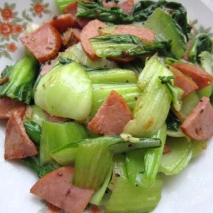 ハムとチンゲン菜の炒め物 火腿炒油菜 レシピ 作り方 By はかせ55 楽天レシピ ハムとチンゲン菜の炒め物 火腿炒油菜 レシピ 作り方 By はかせ55 楽天レシピ